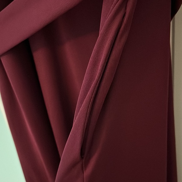 NWOT dark red long sleeve dress lightly Kiss plus size maxi dress (XXL) - Picture 5 of 7